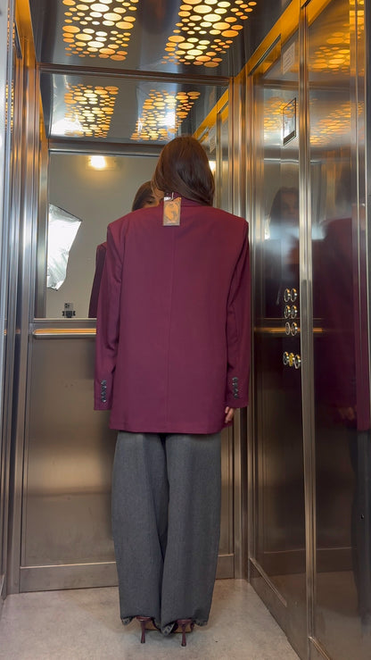 Blazer + Top Choco Burgundy