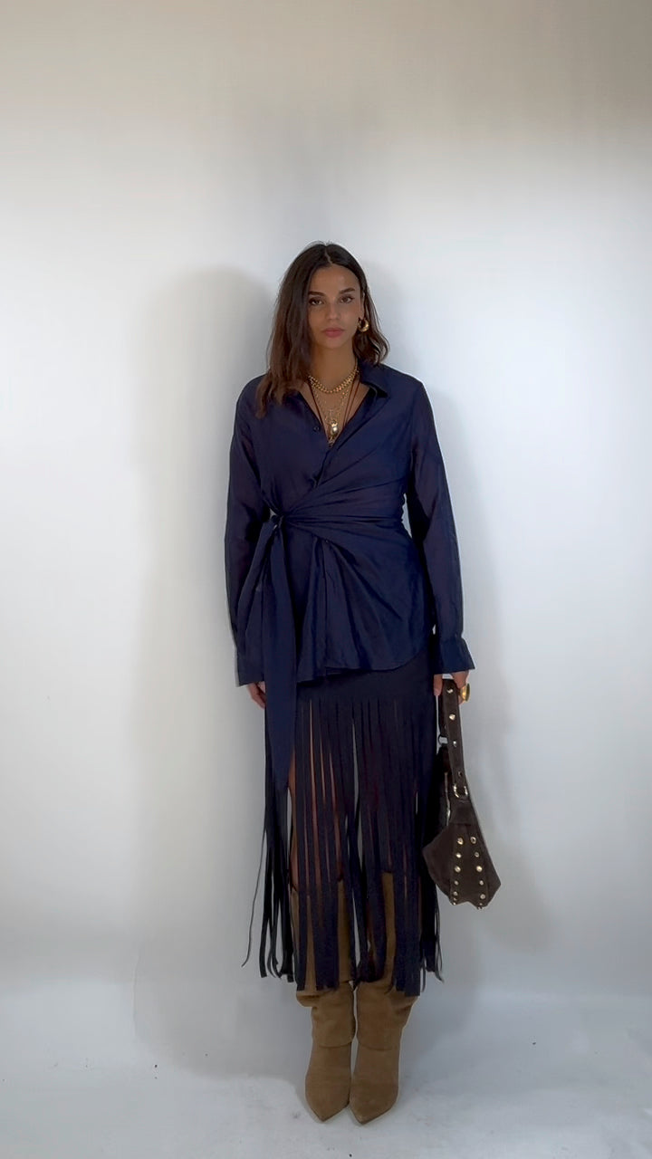Camicia Nodo Blu