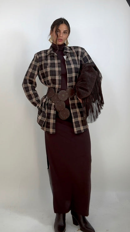 Camicia Quadri Spalline