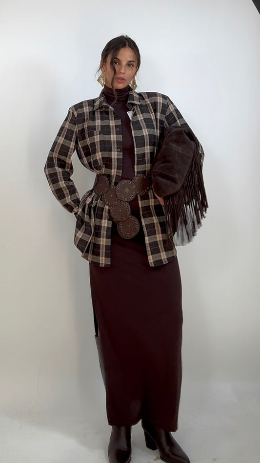 Camicia Quadri Spalline