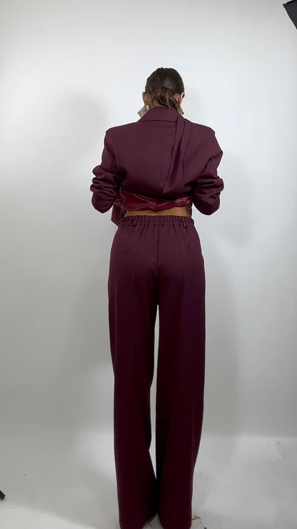 Tailleur Night In Paris Burgundy