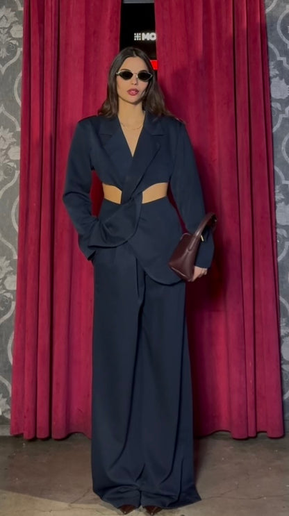 Tailleur Intreccio Blu