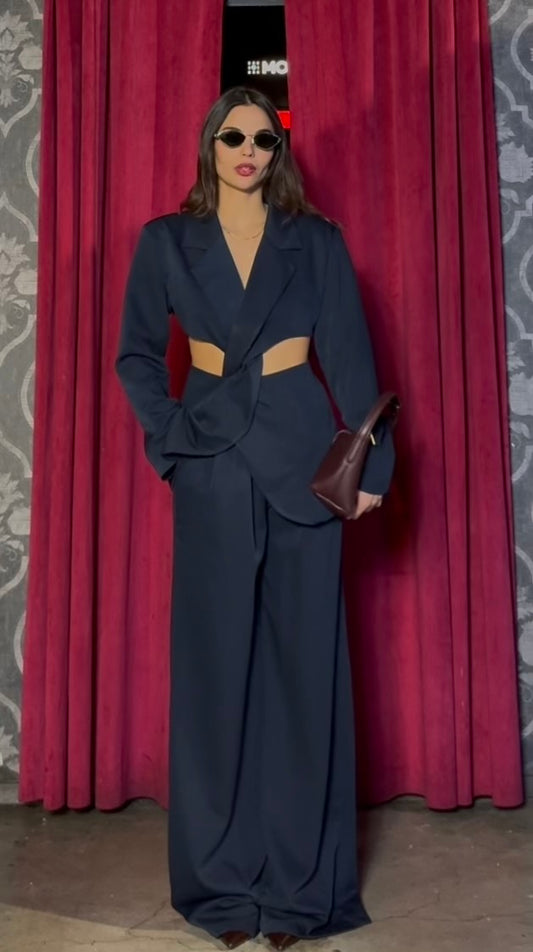 Tailleur Intreccio Blu