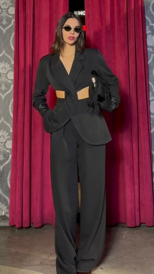 Tailleur Intreccio Nero