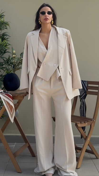 Tailleur Magazine 3 pezzi Cream